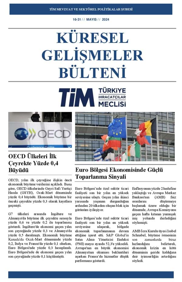 16-31 Mayıs 2024 Bülteni 